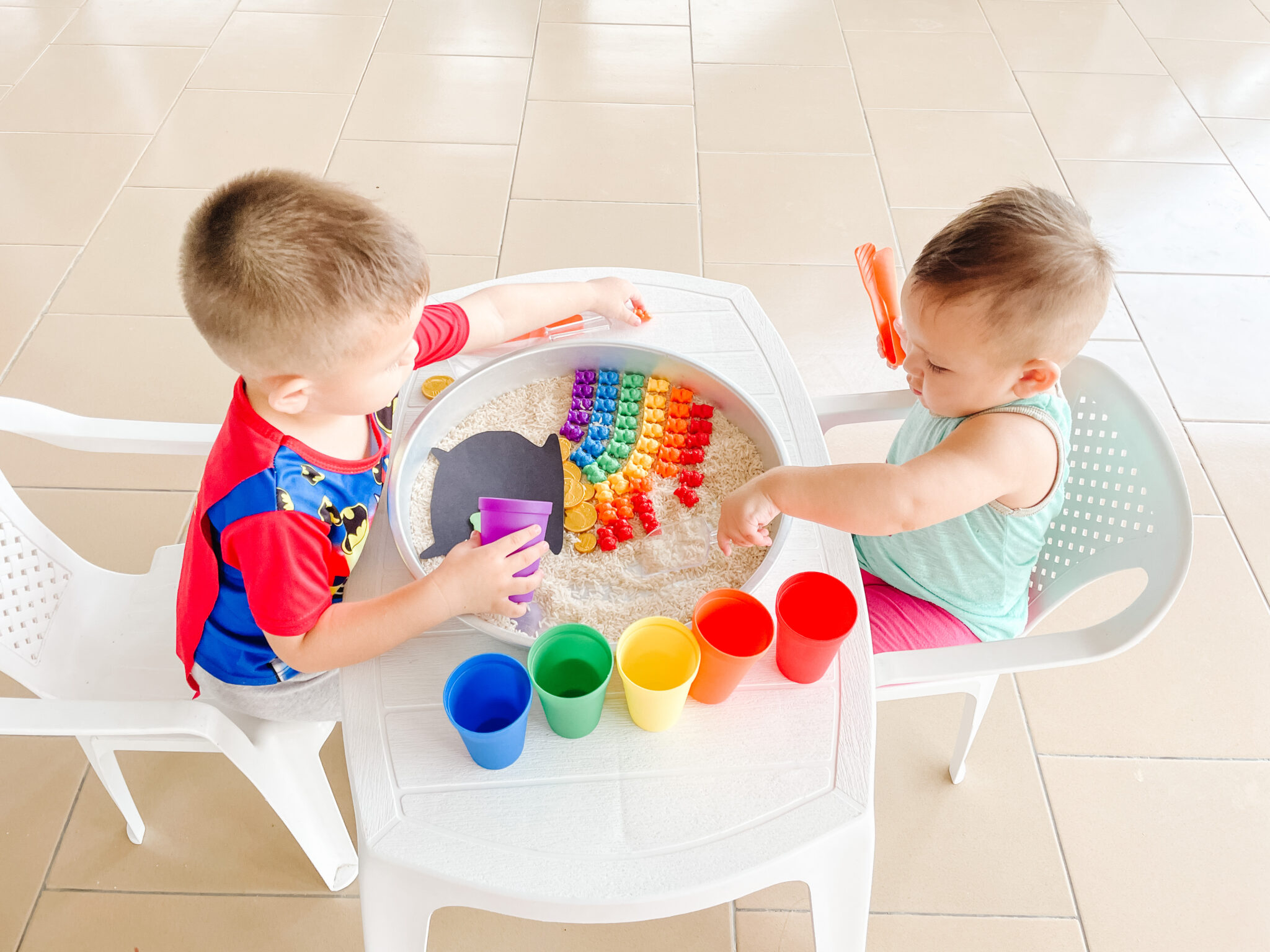 Pot of Gold Sensory Bin